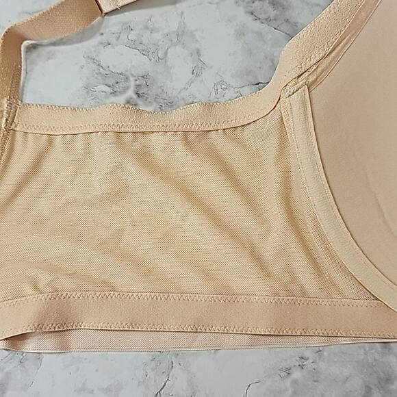 Ambrielle Womens NWOT 42DD Full Figure Beige Mesh Everyday Full Coverage Bra - Picture 7 of 10